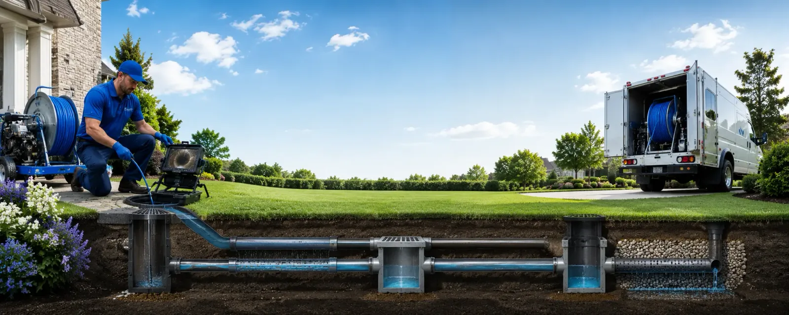 Outdoor drain cleaning information for Hanson, MA